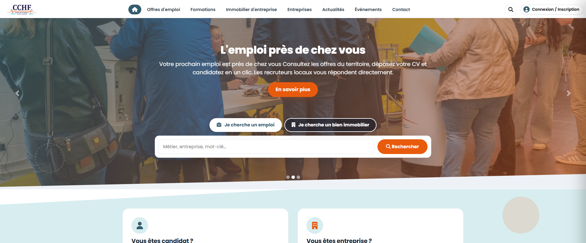 Développement de la plateforme emploi pour la CCHF