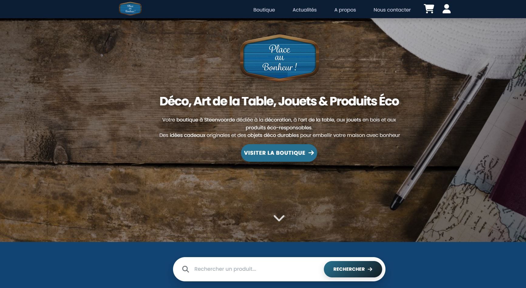 Site internet - Place au Bonheur ! 