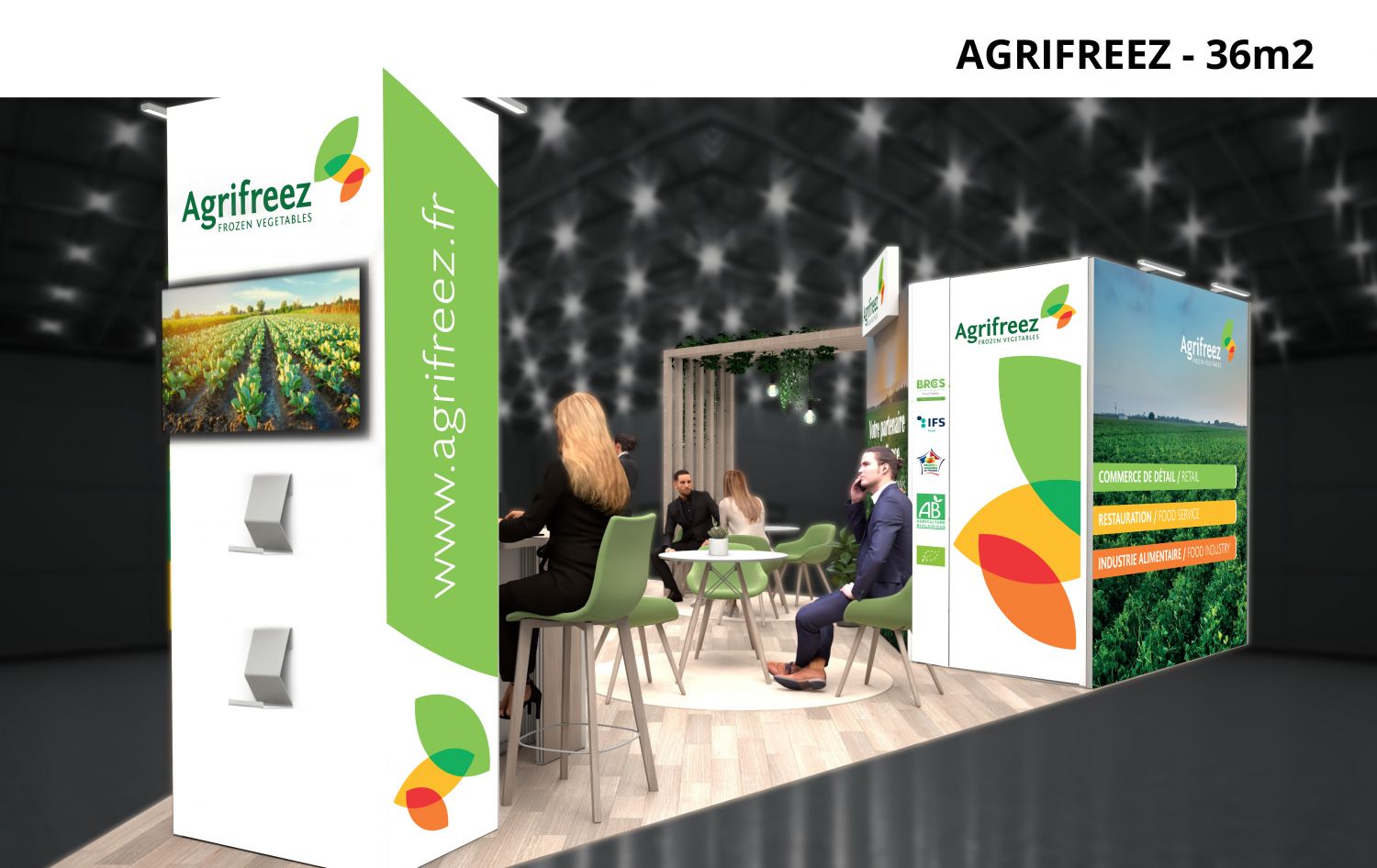 Création de visuels pour le stand Agrifreez au SIAL 