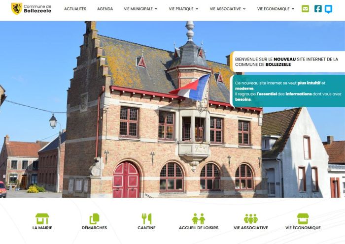 NOUVEAU SITE INTERNET POUR LA COMMUNE DE BOLLEZEELE !