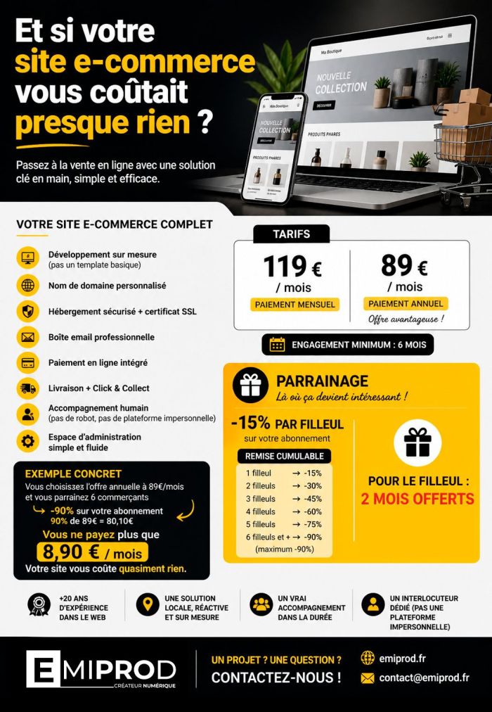 Et si votre site e-commerce vous coûtait presque rien ?